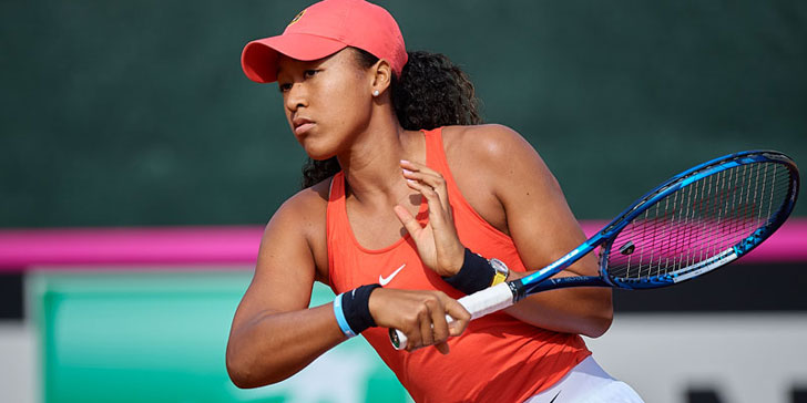 Naomi Osaka in action